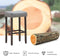 Set van 2 zadel barkrukken, 74 cm hoogbarstoelen,  barkruk barstoel (Grijs)