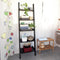 Ladderrek - Opbergplank - Decoratie - Veelzijdig - Ladderplank - Boekenkasten - Zwart - 56x189x27cm
