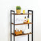 Badkamerkast Opbergrek voor toiletrek , 3-tier Opbergbakken, badkamer plank, Badkamer Opbergkast,  Rustieke Bruin EBF41TS01