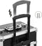 Trolley Cosmetische Hoes, Aluminium make-uphoes, schoonheidskoffer, zwart JHZ06B