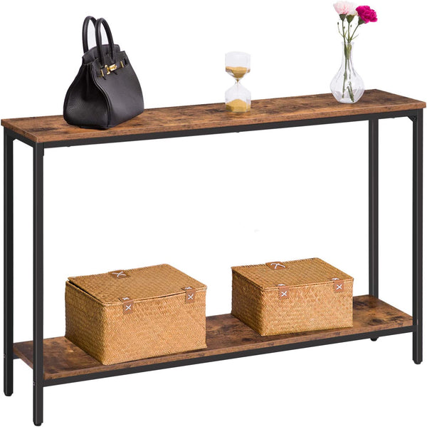 Consoletafel, gangtafel, 120 x 22 x 75 cm, bijzettafel  vintage kleuren EBF20XG01