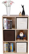 Boekenkast Met 6 Vakken, Houten Rek, Kubusrek, Opbergrek, 65,5 X 97,5 X 30