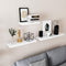 wandplank, wandplank voor boeken, foto's, decoratie, , 60 x 20 x 3,8 cm, wit LWS26WT
