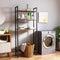 Badkamerkast Opbergrek voor toiletrek , 3-tier Opbergbakken, badkamer plank, Badkamer Opbergkast,  Rustieke Bruin EBF41TS01