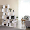 Boekenkast, met 6 niveaus, vrijstaand, kantoorplank, decoratieve plank, , wit LBC61WT