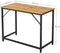 Bureau, computer bureau, smal kantoor bureau, 100 x 50 x 75 cm, , honingbruin-zwart LWD041B05
