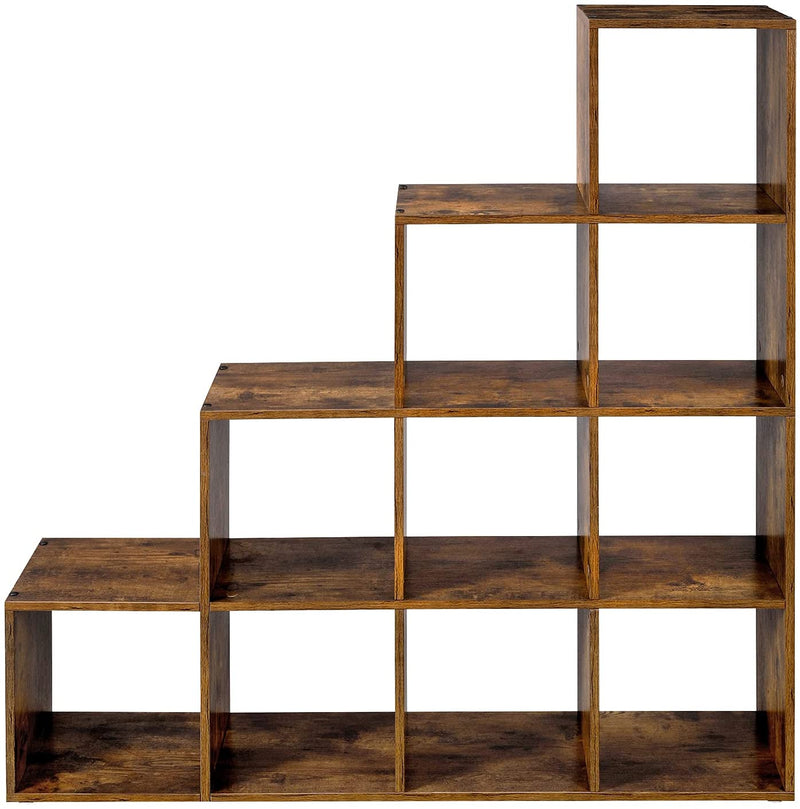 Boekenkast met 10 kubussen,  bruin