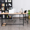 L-vormige Hoekbureau computertafel met CPU-standaard, 125 x 168cm (Natuurlijk)