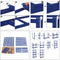 Magazijnrek, set van 2, rek voor zware lasten, kelderrek, 160 x 80 x 40 cm, tot 520 kg belastbaar, 4 verstelbare planken, plank van metaal, steekrek, werkplaatsrek, kelder, garage, blauw GLR88Q
