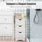 3 lades houten badkamerkast,