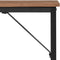 Bureau, computertafel, smalle kantoortafel, 100 x 50 x 75 cm, studeerkamer, hazelnoot-zwart LWD041B03