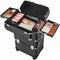 Trolley Cosmetische Hoes, Aluminium make-uphoes, schoonheidskoffer, Zwart JHZ04B