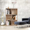 Boekenkast Met 6 Vakken, Houten Rek, Kubusrek, Opbergrek, 65,5 X 97,5 X 30