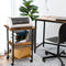 Printertafel, printerwagen met 3 niveaus, in hoogte verstelbaar, 48,5 x 40 x 67 cm, voor kantoor, school, thuis EBF03PS01