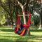 Hangstoel, opknoping touw schommel zitplaats met 2 kussens, , max 150kg  (rood)