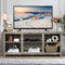 2-laags TV-tafel, TV-meubel, 147 cm TV lowborad (Grijs)