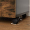 Rolcontainer, archiefkast met 2 laden, kantoorkast, voor documenten in DIN A4 en briefformaat, met hangmap,  bruin-zwart OFC040B01