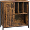 Sideboard, archiefkast, met vakken, verstelbare plank, 80 x 30 x 80,5 cm, industrieel design, vintage bruin-zwart LSC084B01