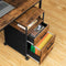 Archiefkast met 2 laden, bureaukast met open vakken,  voor A4 en letterformaat,  EBF65WJ01
