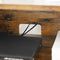 TV-meubel, TV-tafel, TV-plank, voor TV's tot 43 inch, rustieke landelijke stijl, 2 open compartimenten, vintage bruin LTV007X01