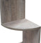 Hoekplank, wandplank met 5 planken, zwevende plank, voor keuken, slaapkamer, woonkamer, studeerkamer, kantoor, greige LBC020M01