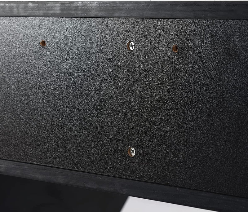 Muur gemonteerd zwevend computerbureau, hout PC werken studietafel computertafel bureau met 3 opbergplanken voor slaapkamer, woonkamer, 108 x 53 x 52cm (Zwart)