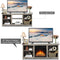2-laags TV-tafel, TV-meubel, 147 cm TV lowborad (Grijs)