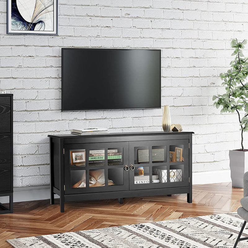 tv-meubel, tv-tafel tv-kast tv-plank tv-standaard, 114 x 48,5 x 61 cm (Zwart)