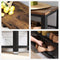 schoenenbank, schoenenrek om op te zitten, met 3 niveaus, houtlook, metalen frame, LBS73X