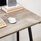 Bureau, computer bureau, industrieel ontwerp, 100 x 50 x 75 cm, grijs-zwart LWD040B02