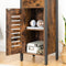 Bijzetkast, commode kast, zijkast met lade en verstelbare legplank, keukenkast met lamellendeur, nachtkastje, woonkamer, slaapkamer, kantoor, hal, vintage EBF15CW01