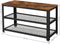 schoenenbank, schoenenrek om op te zitten, met 3 niveaus, houtlook, metalen frame, LBS73X