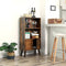 Retro boekenkast, Boekenkast met 2 plankenvoor boeken, foto's, decoratie, houtlook LBC09BX