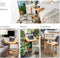 laptoptafel met kantelbaar blad, C-vormige bank bijzettafel met stopper, (Natuurlijk)