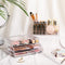 Make-up organizer, cosmetica organizer met 3 lades en 15 vakkenroségoud JKA002T01