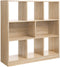 Boekenkast, kubusplank, bodemplank, met open vakken, 97,5 x 30 x 100 cm, eiken kleur LBC52NL