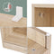 Boekenkast, staande boekenkast, met 4 vakken, in hoogte verstelbare planken,  40 x 24 x 121,5 cm, eiken kleur