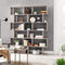 Boekenkast, 6-etage, vrijstaand, modern, voor woonkamer, slaapkamer, kantoor,