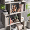 Boekenkast, 6-etage, vrijstaand, modern, voor woonkamer, slaapkamer, kantoor,