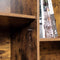 Sideboard, archiefkast, met vakken, verstelbare plank, 80 x 30 x 80,5 cm, industrieel design, vintage bruin-zwart LSC084B01