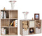 Boekenkast Met 6 Vakken, Houten Rek, Kubusrek, Opbergrek, 65,5 X 97,5 X 30