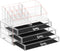 Make-up organizer, cosmetica organizer met 3 lades en 15 vakkenroségoud JKA002T01