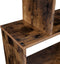Boekenkast, met 6 niveaus, vrijstaand,  decoratieve plank, , modern, , vintage bruin