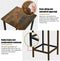 Set van 4 barkruk, hoge zonder rugleuning  voetensteun, glad oppervlak,(Rustiek Bruin)