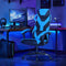 Hoge rugleuning gamingstoel, verstelbare racing style  (Blauw)