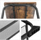 Schoenenbank schoenenkast in industrieel design, schoenenrek met 2 roosterplanken, afgerond frame, eenvoudige montage, stabiel, ruimtebesparend, smal, houtlook, vintage LMR32BX