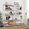 Storage planken, zware lasten, set van 2, kelderrekken, 180 x 90 x 40 cm, tot 875 kg belastbaar, planken, steekplanken, versterkt stalen frame, 5 verstelbare planken, zilver GLR040E02