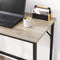Bureau, computertafel, smalle kantoortafel, 100 x 50 x 75 cm, studeerkamer,  grijs-zwart LWD041B02