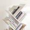 Boekenplank, vrijstaand, met 8 niveaus, DVD-plank, boomvormig, voor woonkamer, studeerkamer, kinderkamer, kantoor, wit LBC11WTV1