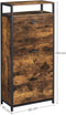 Schoenenkast, schoenenrek, met 3 kleppen 60 x 30 x 130 cm